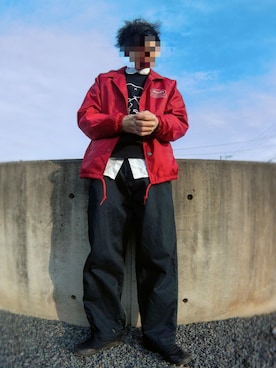 「BRIXTON（ブリクストン）のアイテム（ジャケット/アウター）」を使った、あささん（メンズ・170cm）の冬コーディネート