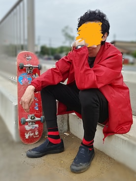 「BRIXTON（ブリクストン）のアイテム（ジャケット/アウター）」を使った、あささん（メンズ・170cm）の春コーディネート