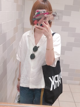 「THE PARK・ING GINZA（ザパーキングギンザ）のアイテム」を使った、alphaさん（レディース・163cm）の夏コーディネート