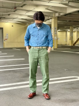 「BLACK SIGN（ブラックサイン）のアイテム」を使った、kyoto_vintage_styleさん（メンズ・172cm）の春コーディネート