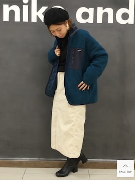 「アイテム（ブルゾン）」を使った、タゾエさん（レディース・156cm・30代）の秋コーディネート