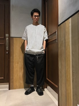 石金弘也さん（メンズ・176cm）の夏コーディネート