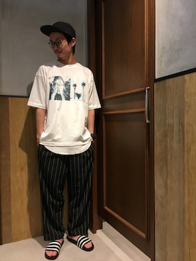 石金弘也さん（メンズ・176cm）の夏コーディネート