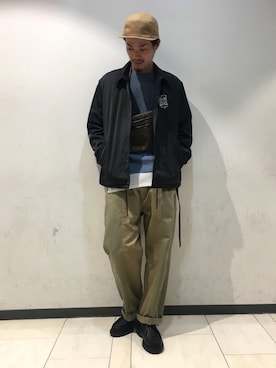 石金弘也さん（メンズ・176cm）の秋コーディネート