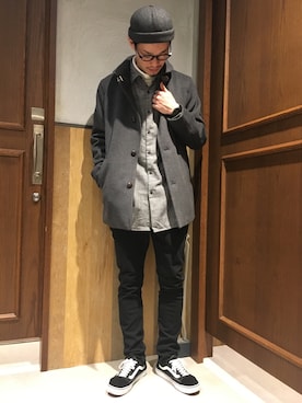 石金弘也さん（メンズ・176cm）の冬コーディネート