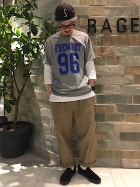 石金弘也さん（メンズ・176cm）の春コーディネート