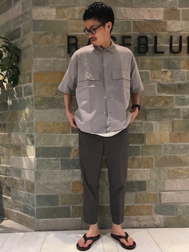石金弘也さん(メンズ・176cm)の夏コーディネート