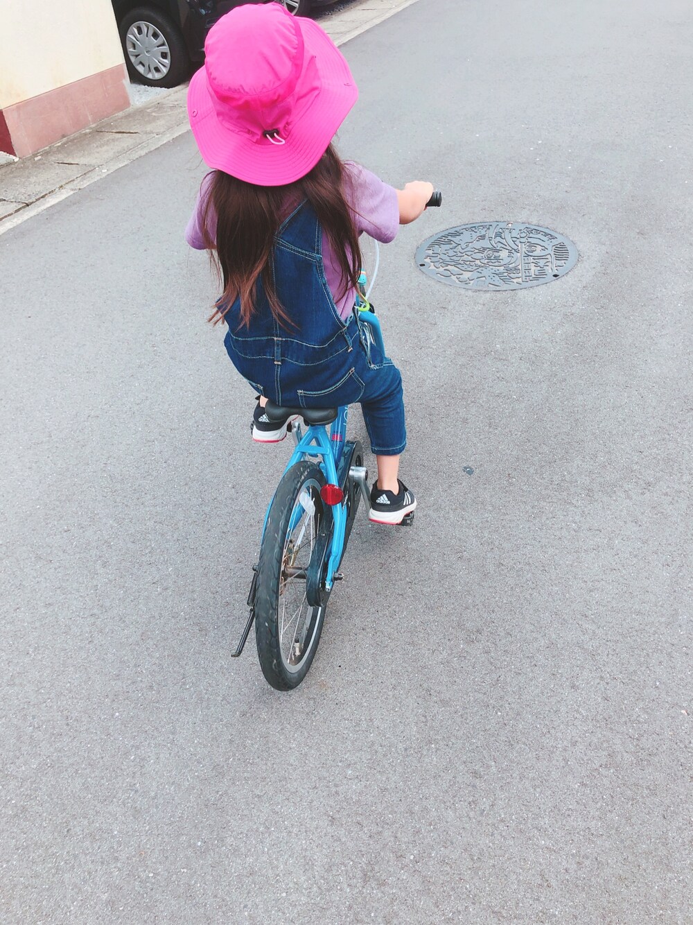 「THE NORTH FACEのnorthface/ﾉｰｽﾌｪｲｽ sunshieldhat ﾕﾆｾｯｸｽ（ハット、ピンク系）」を使った、y.sさん（レディース・156cm）の夏コーディネートの1枚目の写真