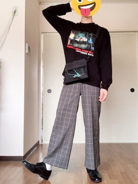 「レディース」｜「アイテム（スウェット）」を使った、kimiさん（メンズ・174cm）の秋コーディネート