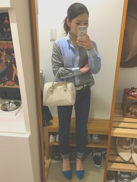 「青系コーデ」｜miyukiさん（レディース・149cm）の春コーディネート