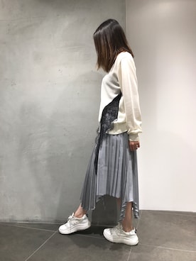 「Yasutoshi Ezumi（ヤストシエズミ）のアイテム」を使った、naoco37さん（レディース・155cm）の夏コーディネート