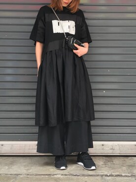 REKISAMI(レキサミ)別注ﾛｺﾞ切り替えﾜﾝﾋﾟｰｽを使った人気ファッション  