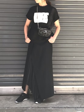 「Yasutoshi Ezumi（ヤストシエズミ）のアイテム」を使った、naoco37さん（レディース・155cm）の春コーディネート