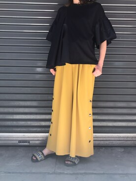 「EZUMi（エズミ）のアイテム（その他パンツ）」を使った、naoco37さん（レディース・155cm）の夏コーディネート