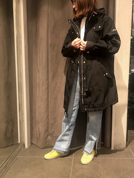 「TATRAS（タトラス）のアイテム（モッズコート）」を使った、naoco37さん（レディース・155cm）の春コーディネート