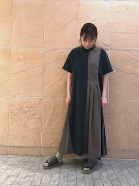 「B'2nd（ビーセカンド）のアイテム（ワンピース/ドレス）」を使った、naoco37さん（レディース・155cm）の夏コーディネート