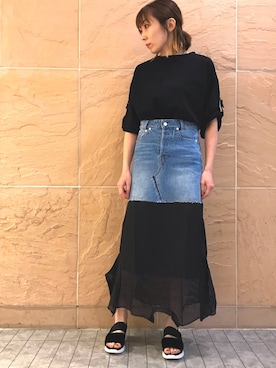 「VINTI ANDREWS（ヴィンティアンドリュース）のアイテム」を使った、naoco37さん（レディース・155cm）の夏コーディネート