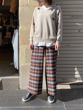 「Lilly Lynque（リリーリン）のアイテム」を使った、naoco37さん（レディース・155cm）の秋コーディネート