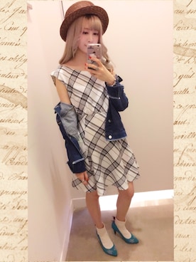 「lady」｜「アイテム（ジャケット/アウター）」を使った、 リンナさん（レディース・160cm）の春コーディネート