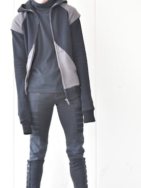 「Gareth Pugh（ガレス ピュー）のアイテム」を使った、reopalさん（メンズ・183cm）の春コーディネート