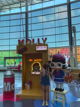 「URBAN RESEARCH（アーバンリサーチ）のアイテム（デニムスカート）」を使った、77♡さん（レディース・171cm）の夏コーディネート