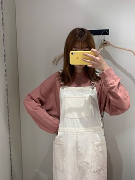 「SPAO（スパオ）のアイテム（サロペット/オーバーオール）」を使った、77♡さん（レディース・171cm）の夏コーディネート