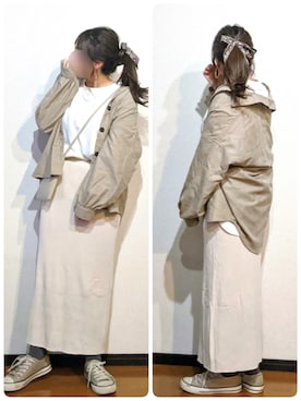 「moment+」｜「アイテム（財布/小物）」を使った、さやかさん（レディース・154cm）の秋コーディネート