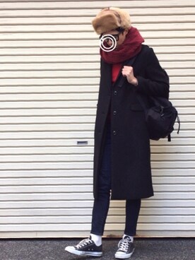 のっちっちさん（メンズ・172cm）の冬コーディネート