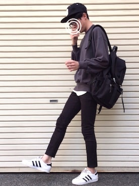 「one after another NICE CLAUP（ワンアフターアナザーナイスクラップ）のアイテム」を使った、のっちっちさん（メンズ・172cm）の春コーディネート