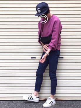 「one after another NICE CLAUP（ワンアフターアナザーナイスクラップ）のアイテム」を使った、のっちっちさん（メンズ・171cm）の秋コーディネート