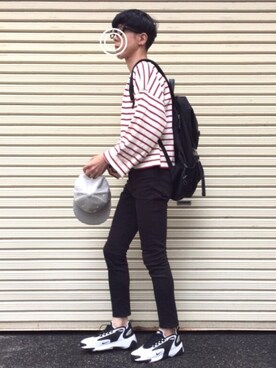 「Crisp（クリスプ）のアイテム（帽子）」を使った、のっちっちさん（メンズ・171cm）の春コーディネート