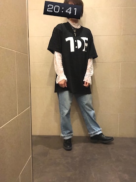 「A land（エーランド）のアイテム」を使った、ぎぎーさん（レディース・153cm）の春コーディネート