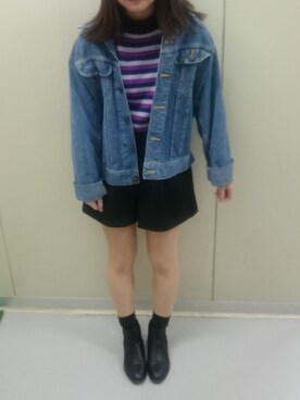 「SpRay PREMIUM（スプレイプレミアム）のアイテム（ニット/セーター）」を使った、はるちゃんさん（レディース・155cm）の冬コーディネート