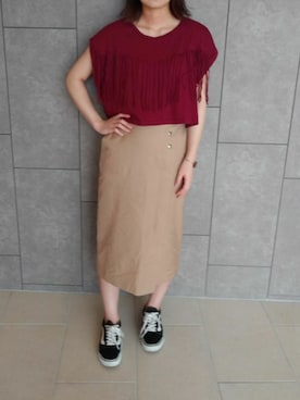 「SpRay PREMIUM（スプレイプレミアム）のアイテム（Tシャツ/カットソー）」を使った、はるちゃんさん（レディース・155cm）の夏コーディネート