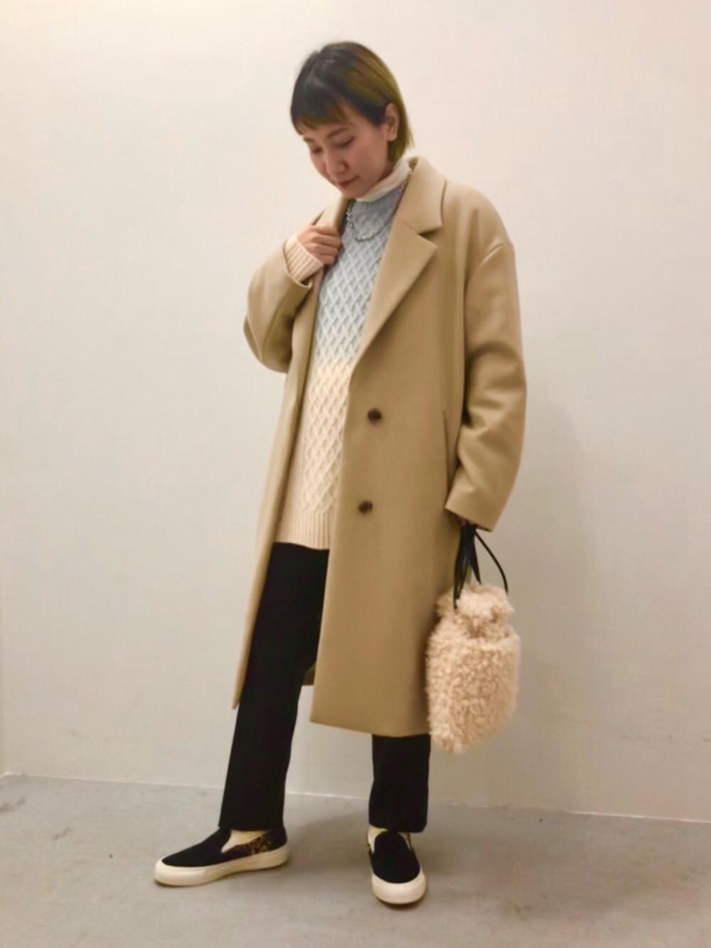 BY HAMILTON WOOL MIX ドロップショルダーテーラーコート ∴を