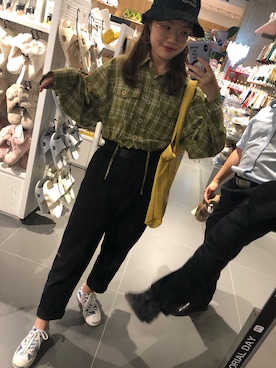 「盐系风格」｜「アイテム（その他シューズ）」を使った、Sherinxxxさん（レディース・163cm）の秋コーディネート