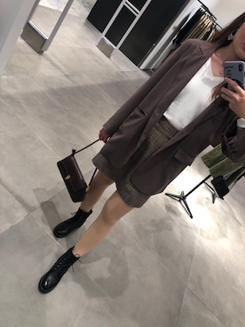 「休闲」｜「アイテム（フォーマルスーツ/小物）」を使った、Sherinxxxさん（レディース・163cm）の秋コーディネート