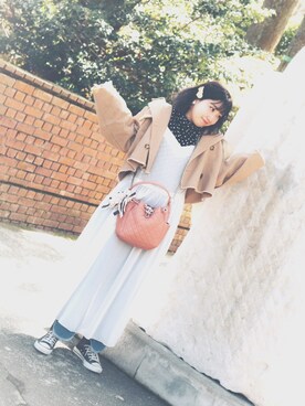 「CONVERSE（コンバース）のconverse（コンバース） ALL STAR OX（オールスターOX）（スニーカー）」を使った、SaPpYさん（レディース・160cm）の春コーディネート