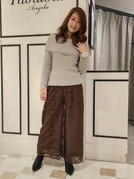 「Fabulous Angela（ファビュラスアンジェラ）のアイテム」を使った、FabulousAngelaさん（レディース・160cm）の冬コーディネート