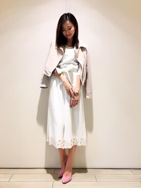 「スカーチョ」｜「アイテム（その他アウター）」を使った、FabulousAngelaさん（レディース・160cm）の冬コーディネート