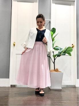 「ナロースカート」｜FabulousAngelaさん（レディース・157cm）の春コーディネート