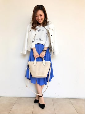 「アイテム（その他アウター）」を使った、FabulousAngelaさん（レディース・160cm・20代）の春コーディネート