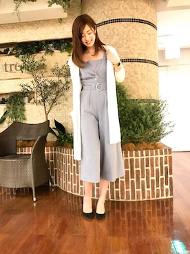 「ロングカーディガン」｜FabulousAngelaさん（レディース・160cm）の春コーディネート