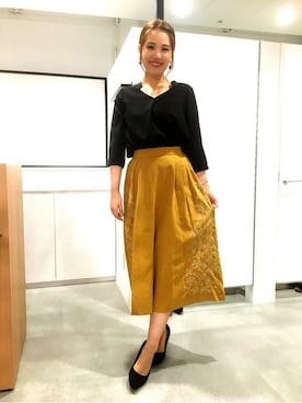 「とろみブラウス」｜FabulousAngelaさん（レディース・158cm）の夏コーディネート