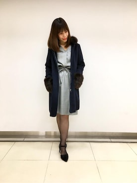 「アイテム（その他アウター）」を使った、FabulousAngelaさん（レディース・158cm）の秋コーディネート
