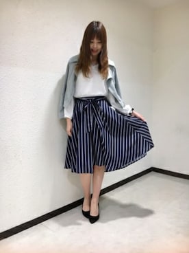 「ミントグリーン」｜「アイテム（その他アウター）」を使った、FabulousAngelaさん（レディース・160cm）の冬コーディネート