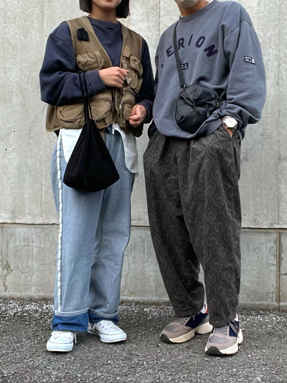 「これが私をアゲる服、休日スタイル、カジュアル、おしゃれさんと繋がりたい、パンツスタイル、いいね、save、フォローお願いします🤑、デート、シンプル、古着、ベスト」｜「TODAYFULのアイテム（デニムパンツ、ブルー系）」を使った、harukatokaiさん（メンズ・160cm）の春コーディネートの1枚目の写真