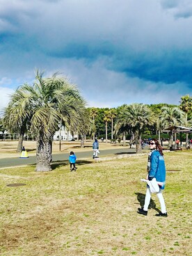 「UNIQLO（ユニクロ）のWOMEN ウルトラストレッチジーンズ（デニムパンツ）」を使った、F♡さん（レディース・166cm）の冬コーディネート