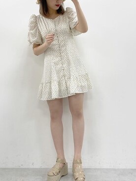 「ミニワンピ」｜Hinanoさん（レディース・167cm）の春コーディネート