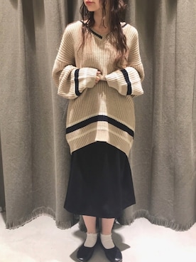 「YUKKAM（ユッカム）のアイテム」を使った、にわちゃんさん（レディース・153cm）の冬コーディネート